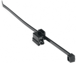 Edge clip, max. bundle Ø 31 mm, polyamide, heat stabilized, black, (L x W x H) 14 x 10 x 15.5 mm