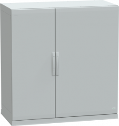 Control cabinet, (H x W x D) 1250 x 1250 x 620 mm, IP54, polyester, light gray, NSYPLAZ12126G