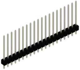 Pin header, 20 pole, pitch 2.54 mm, straight, black, 10048680
