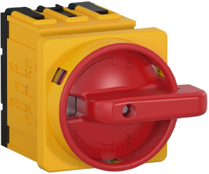 Load-break switch, Rotary actuator, 3 pole, 63 A, (L x W x H) 81.9 x 65 x 72.5 mm, Door mounting, 11898922