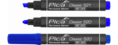 Permanent marker 2-6mm Chisel tip blue