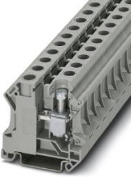 Installation terminal block, screw connection, 6.0-25 mm², 76 A, 6 kV, gray, 3073827