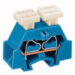 4-wire terminal, spring-clamp connection, 0.08-2.5 mm², 1 pole, 24 A, 6 kV, blue, 261-334/342-000