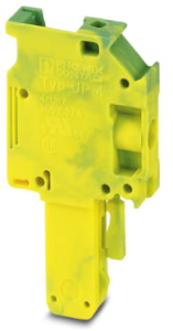 Plug, screw connection, 0.2-6.0 mm², 1 pole, 32 A, 8 kV, yellow/green, 3060047