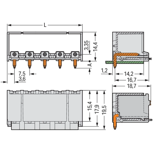 2092-3422/200-000 WAGO PCB Connection Systems Image 2