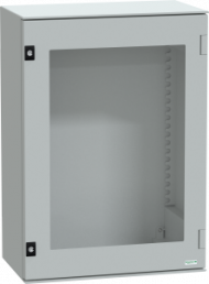 Control cabinet, (H x W x D) 747 x 536 x 300 mm, IP66, polyester, light gray, NSYPLM75TG