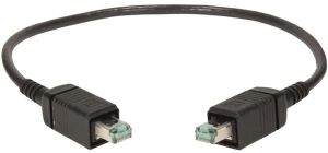 System cable, RJ45 plug, straight to RJ45 plug, straight, Cat 5e, PVC, 1.2 m, black