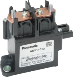 Automotive relays 1 Form A (N/O), 12 V (DC), 116 Ω, 10 A, 400 V (DC), plug-in connection, AEV110122J