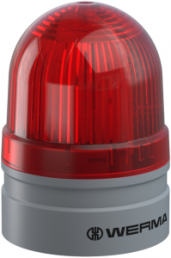 LED surface mounted luminaire TwinFLASH, Ø 62 mm, red, 24 V AC/DC, IP66