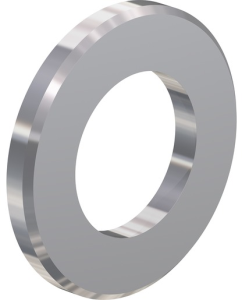 Washer, M6, W 12 mm, H 1.6 mm, inner Ø 6.4 mm, outer Ø 12 mm, brass, silver-plated, DIN 125, 08.0304