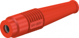 4 mm jack, solder connection, 2.5 mm², red, 64.9201-22