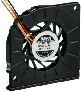 DC radial fan, 5 V, 45 x 45 x 5 mm, 2.28 m³/h, 27 dB, slide bearing, SEPA, HY45T05AP
