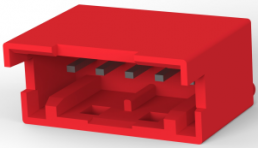 Connector, 5 pole, pitch 2.5 mm, straight, red, 1-1871843-5