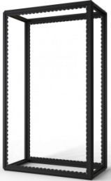 42 U cabinet rack, (H x W x D) 2000 x 600 x 1200 mm, steel, black gray, 20630-104