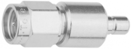 Coaxial adapter, 50 Ω, SMB plug to SMA plug, straight, 100024806