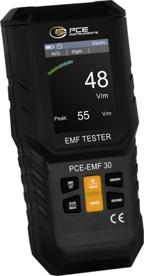PCE-EMF 30 PCE Instruments Luxmeter, Sound Level Meter, Magnetic Field Tester Image 1