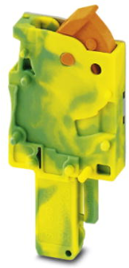 Plug, quick connection, 0.25-1.5 mm², 1 pole, 17.5 A, 6 kV, yellow/green, 3051098