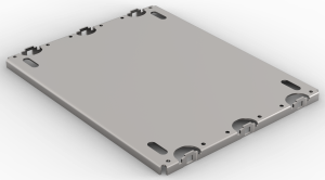 Mounting Plate for 19" Case and Subrack, 42 HP,220 mm Board Length