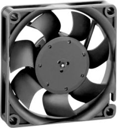 DC axial fan, 24 V, 70 x 70 x 15 mm, 44 m³/h, 38 dB, sintec slide bearing, ebm-papst, 714 F