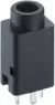3.5 mm jack panel socket, 3 pole (stereo), PCB connection, PBT, 1502 07