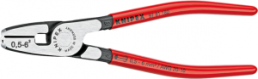 Crimping pliers for wire end ferrules, 0.5-6.0 mm², AWG 20-10, Knipex, 97 81 180