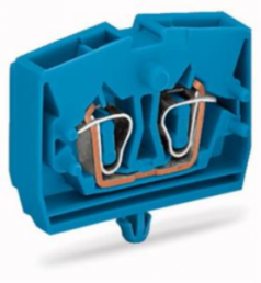 2-wire terminal, 1 pole, 0.08-2.5 mm², clamping points: 2, blue, cage clamp, 24 A