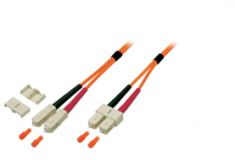 FO patch cable, SC duplex to SC duplex, 1 m, OM1, multimode 62.5/125 µm