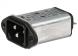 IEC plug C14, 50 to 60 Hz, 4 A, 250 VAC, 1.5 mH, faston plug 6.3 mm, 4300.5053