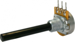 Conductive plastic potentiometer, 22 kΩ, 0.4 W, linear, solder pin, PC20BU 6MM F1 22K LIN