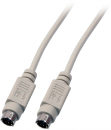 Mouse/keyboard connection cable, 2x PS/2, pc., 10.0m, beige