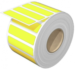Polyester Device marker, (L x W) 60 x 15 mm, yellow, Roll with 450 pcs