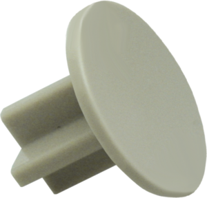 Extension plunger, round, Ø 10 mm, (L x H) 8.25 x 10 mm, white, for single pushbutton, 5.46.011.037/0710