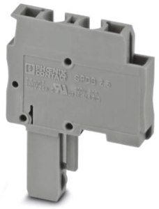 Plug, spring balancer connection, 0.08-4.0 mm², 1 pole, 24 A, 6 kV, gray, 3040407
