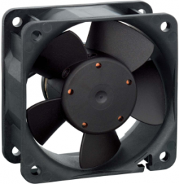 DC axial fan, 12 V, 60 x 60 x 25 mm, 40 m³/h, 35 dB, ball bearing, ebm-papst, 612 NN