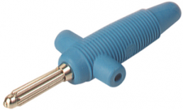 4 mm plug, solder connection, 2.5 mm², CAT O, blue, BUELA 300 K BL