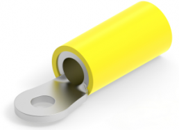Insulated ring cable lug, 2.62-6.64 mm², AWG 12 to 10, 3.02 mm, M2.5, yellow
