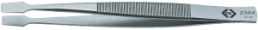 ESD gripping tweezers, uninsulated, antimagnetic, stainless steel, 105 mm, T2364