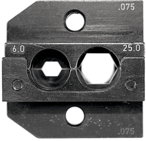 Crimping die for Machined contacts, 6-25 mm², AWG 10-4, 624 075 3 01