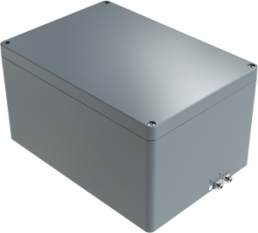 Aluminum EX enclosure, (L x W x H) 330 x 230 x 181 mm, gray (RAL 7001), IP66, 252333180