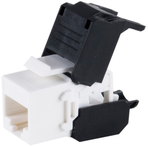 RJ45 Keystone, Cat 6A, socket to cable, straight, BS08-10038