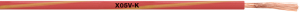 PVC-switching strand, X05V-K, 0.75 mm², red/yellow, outer Ø 2.7 mm