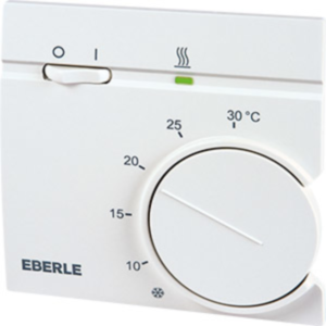 Room temperature controller, 230 VAC, 5 to 30 °C, white, 121171951100