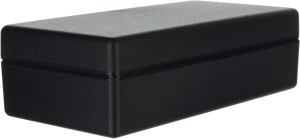 ABS enclosure, (L x W x H) 128 x 64 x 38.7 mm, black (RAL 9004), IP54, SR35-DB.9