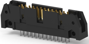 Pin header, 26 pole, 2 rows, pitch 2.54 mm, solder pin, pin header, tin-plated, 5102155-6