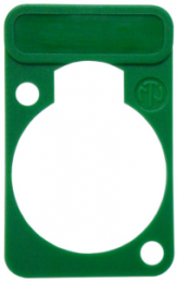 Label plate, green