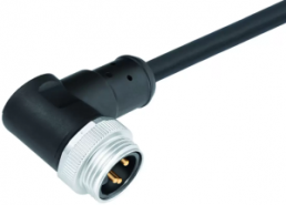 Sensor actuator cable, 7/8"-cable plug, angled to open end, 3 pole, 10 m, PUR, black, 13 A, 77 1427 0000 50003-1000