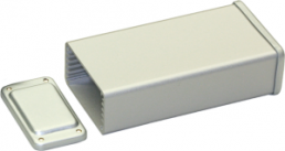 Aluminum Profile enclosure, (L x W x H) 113 x 66 x 18 mm, silver, MTK6110.1