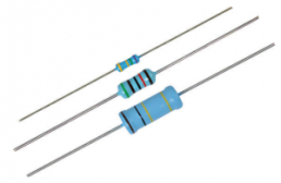 Metal film resistor, 100 kΩ, 0.5 W, ±5 %