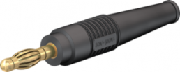 4 mm plug, solder connection, 2.5 mm², black, 64.1020-21