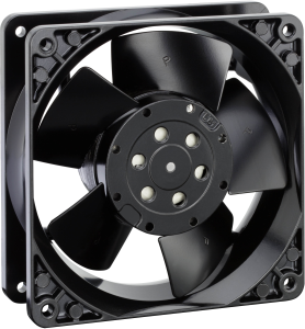 AC axial fan, 230 V, 119 x 119 x 38 mm, 157.7 m³/h, 46 dB, ball bearing, ebm-papst, 4650 N-465 LÜSTERKLEMME/8XM04